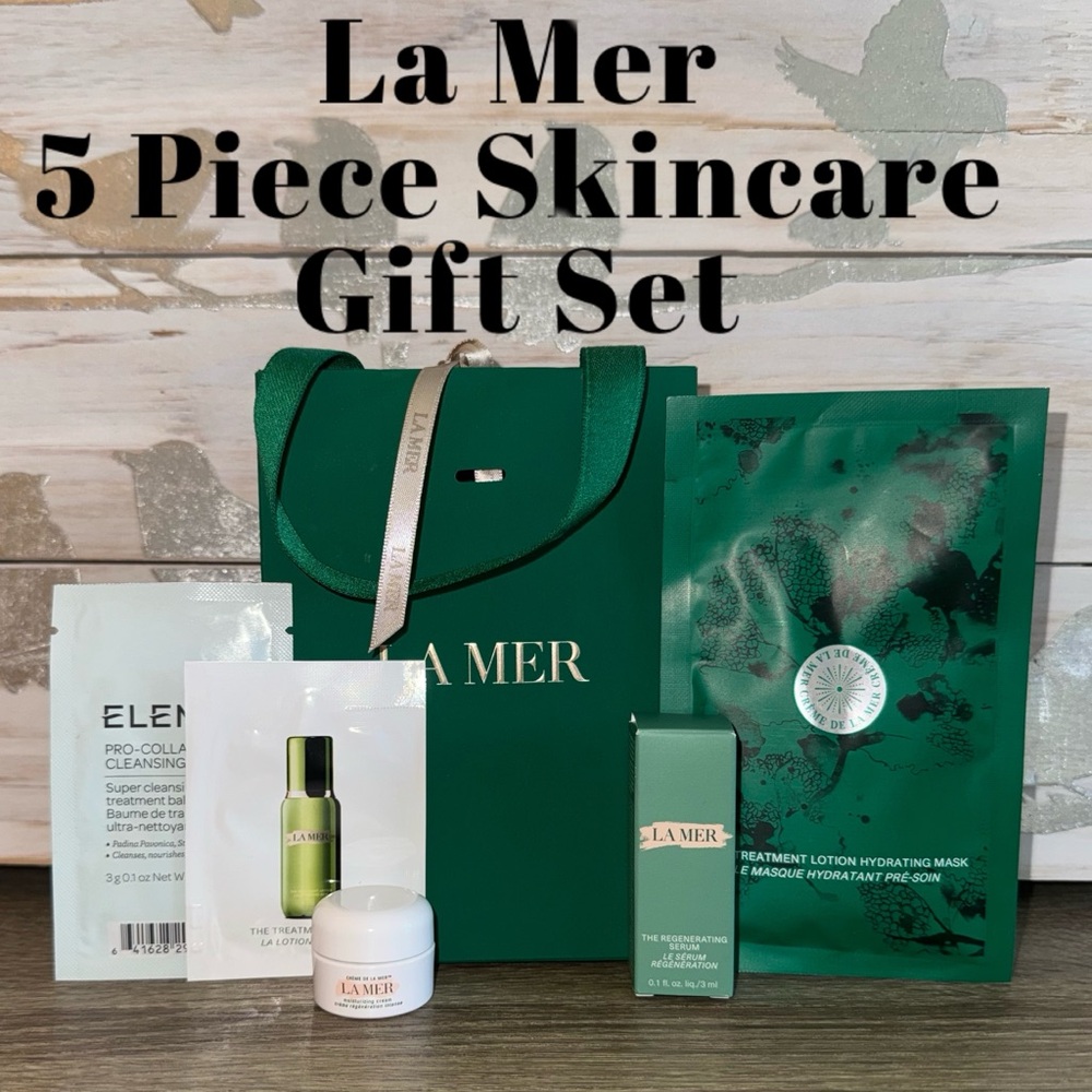 NEW La Mer 5 Piece Skincare Gift Bundle with Giftbag